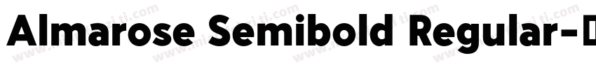 Almarose Semibold Regular字体转换